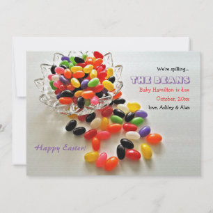 Jelly Beans Invitación de embarazo