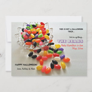 Jelly Beans Invitación de embarazo de Halloween