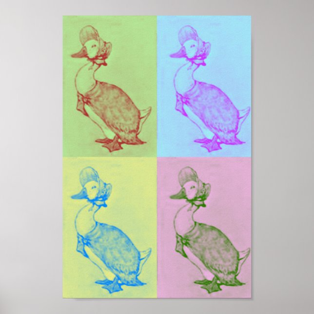 Jemima Puddle-Duck Poster de arte pop (Frente)