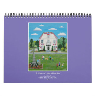 Jen Niles Calendario de pared de Art 12 meses