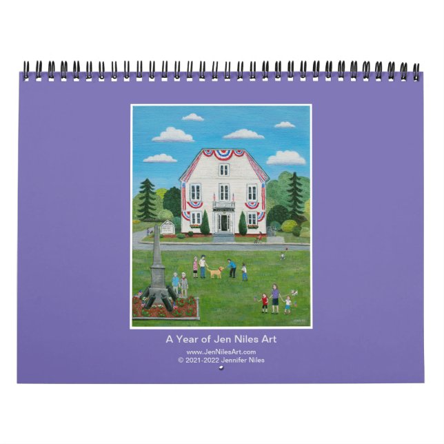 Jen Niles Calendario de pared de Art 12 meses (Tapa)