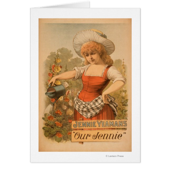 Jennie Yeamans Poster de teatro "Nuestra Jennie" (Frente)