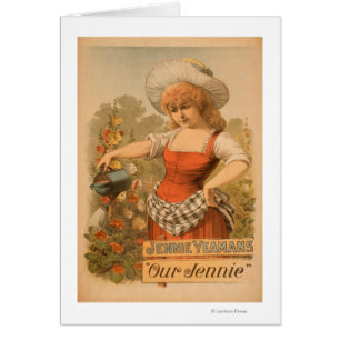 Jennie Yeamans poster del teatro de "nuestro