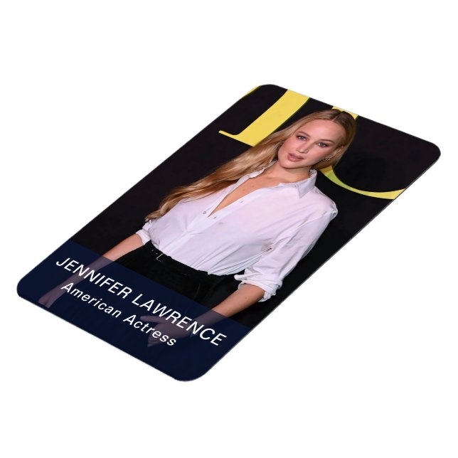 Jennifer Lawrence, actriz estadounidense - Imán fo (Lado Izquierdo)