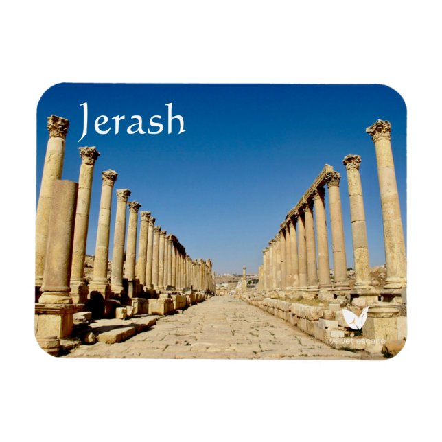 Jerash en imán jordano por escape de terciopelo (Horizontal)