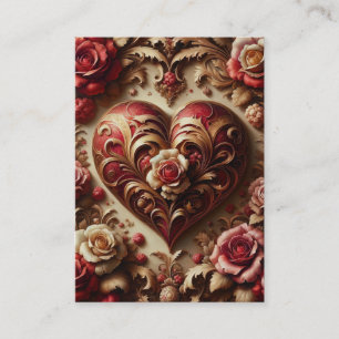 Jeremiah 31:3 Tarjetas KJV - Corazón de amor bonda