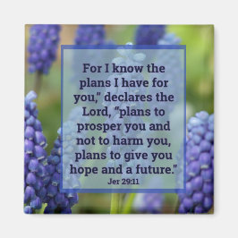 Jeremías 29:11 Imán Floral