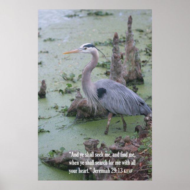 Jeremías 29:13 Impresión de guiones (Frente)