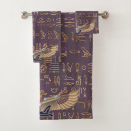 Jeroglíficos de princesas egipcias de lavanda dora