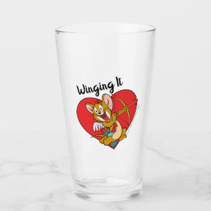 Jerry Mouse vestido como Valentine Cupido