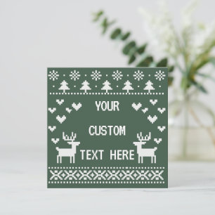 Jerséis feos de Navidad con texto personalizado pa