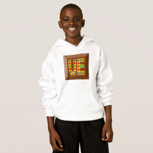 JERSEY A CAPUCHA HANES UE CHOCOLATE CARAMELOS