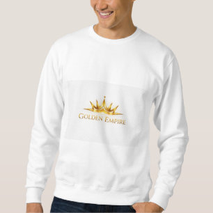Jersey blanco de arreglar con diseño dorado.