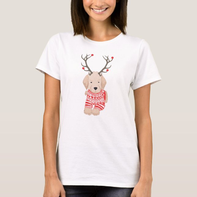 Jersey de Antler para Cachorro de Retriever Dorado (Anverso)
