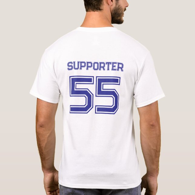Jersey de apoyo para deportes de equipo, deporte p (Reverso)