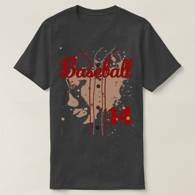 Jersey de béisbol número 14 niños Uniforme de Béis (Diseño del anverso)