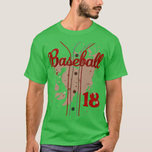 Jersey de béisbol número 18 niños Uniforme de Béis