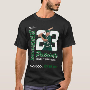 Jersey de béisbol personalizado con número de foto