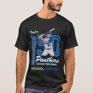 Jersey de béisbol personalizado con número y foto 