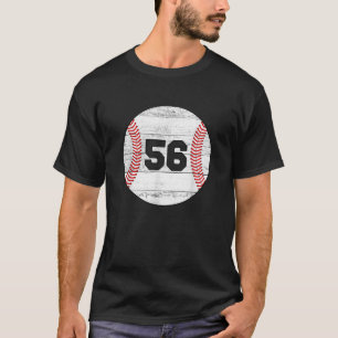 Jersey de béisbol vintage número 56