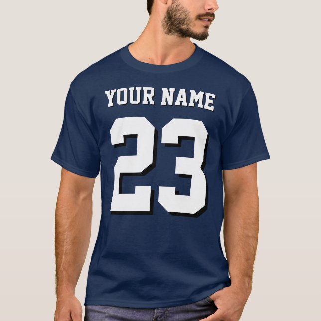 Jersey de deportes con nombre y número personaliza (Anverso)