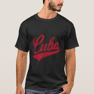 Jersey de estilo deportivo de béisbol de Cuba con