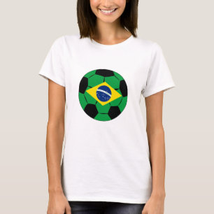 Jersey de fútbol de Brasil Bandera brasileña T-Shi