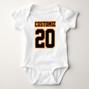 Jersey de Fútbol NARANJA BLANCO delantero