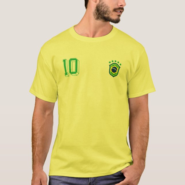 Jersey de fútbol Retro Brasil Futebol Brasi (Anverso)