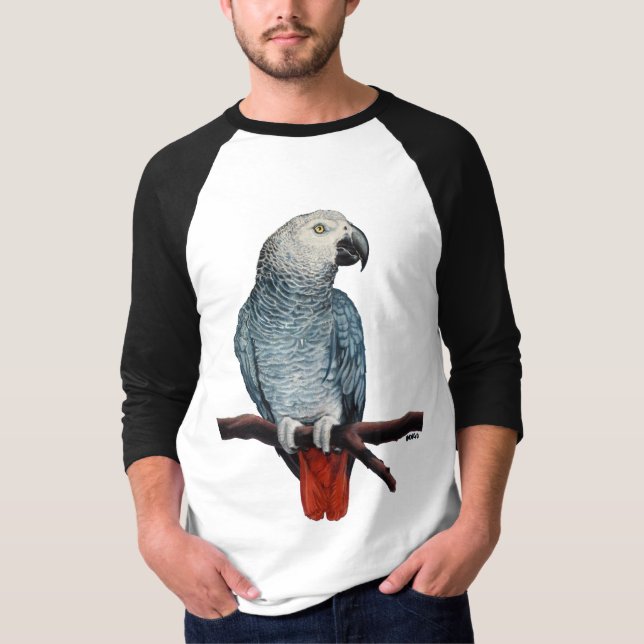 Jersey de loro de loros grises africanos masculino (Anverso)