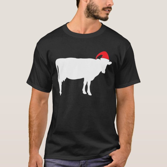 Jersey de Navidad Feo de Vaca Granjero (Anverso)