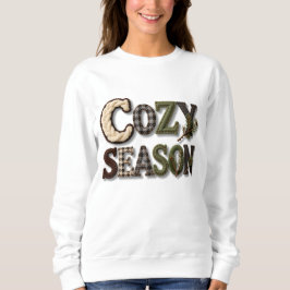 Jersey de texto de invierno de temporada acogedor 