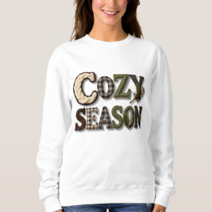 Jersey de texto de invierno de temporada acogedor