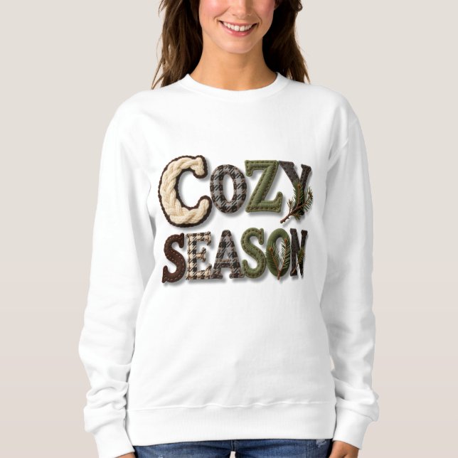 Jersey de texto de invierno de temporada acogedor  (Anverso)