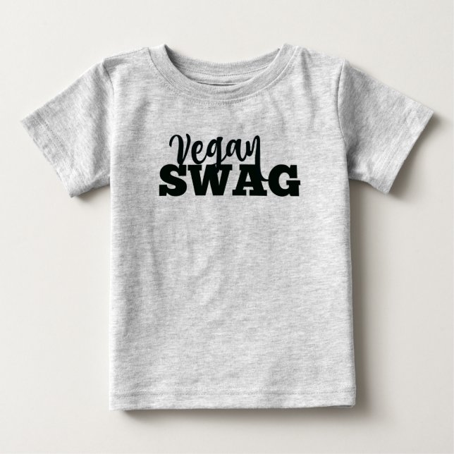 Jersey del bebé del SWAG del VEGANO (Anverso)