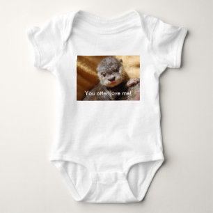 Jersey del niño del perrito de la nutria del beb