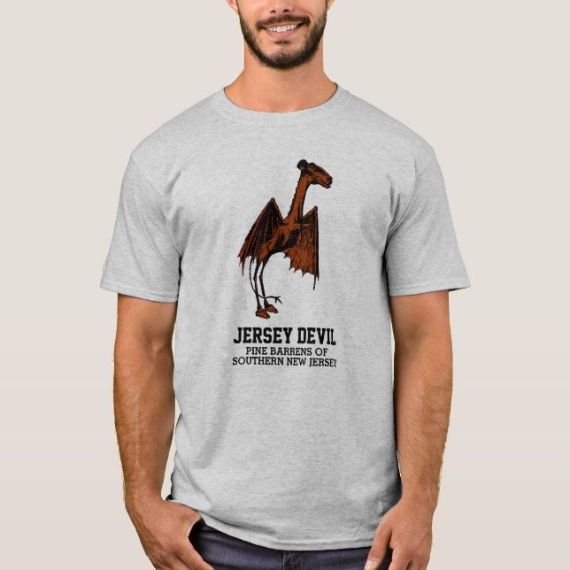 Jersey Devil Creature Cryptid Personalizable Texto (Anverso)
