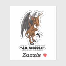 Jersey Devil "J.D. Wozzle" Cryptid pegatina