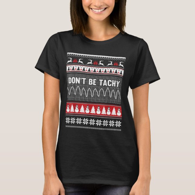 Jersey Feo de Navidad de Enfermera - No seas Taqui (Anverso)