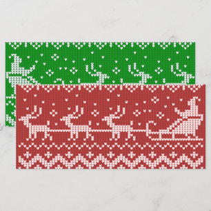 Jersey feo Santa Claus trineo y renos