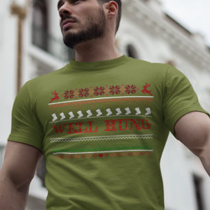 Jersey Navideño Feo Calcetín Divertido Bien Colgad