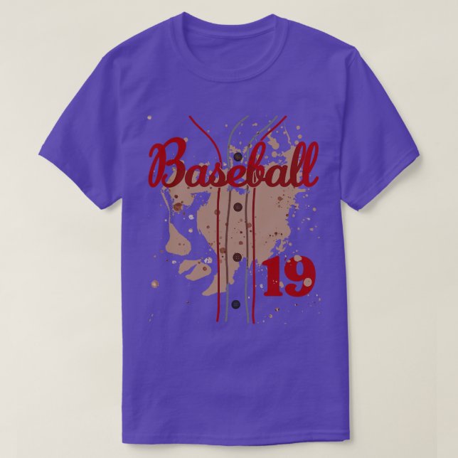 Jersey número 19 niños Uniforme de Béisbol Di (Diseño del anverso)