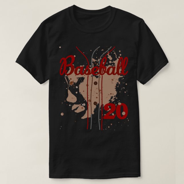 Jersey número 20 niños Uniforme de Béisbol Di (Diseño del anverso)