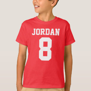Jersey Rojo de Fútbol - Partido de Cumpleaños Te