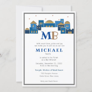 Jerusalén contemporáneo - Invitación de Bar Mitzva