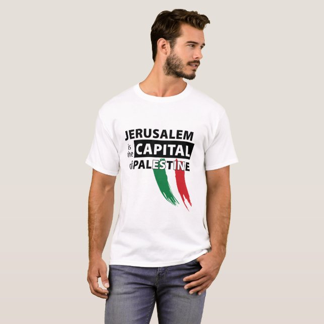 Jerusalén es la capital de la camiseta de (Anverso completo)