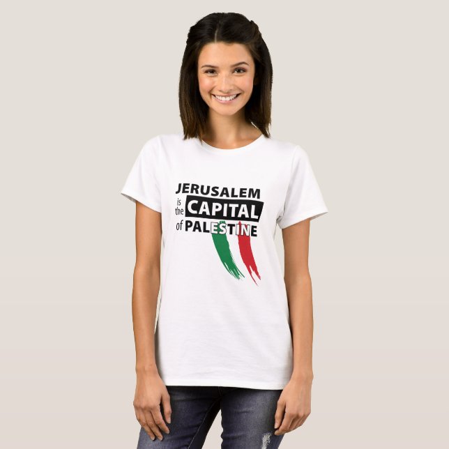 Jerusalén es la capital de la camiseta de (Anverso completo)
