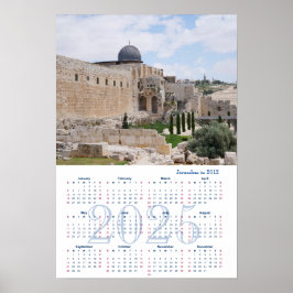 Jerusalén, Israel. Póster de calendario 2025