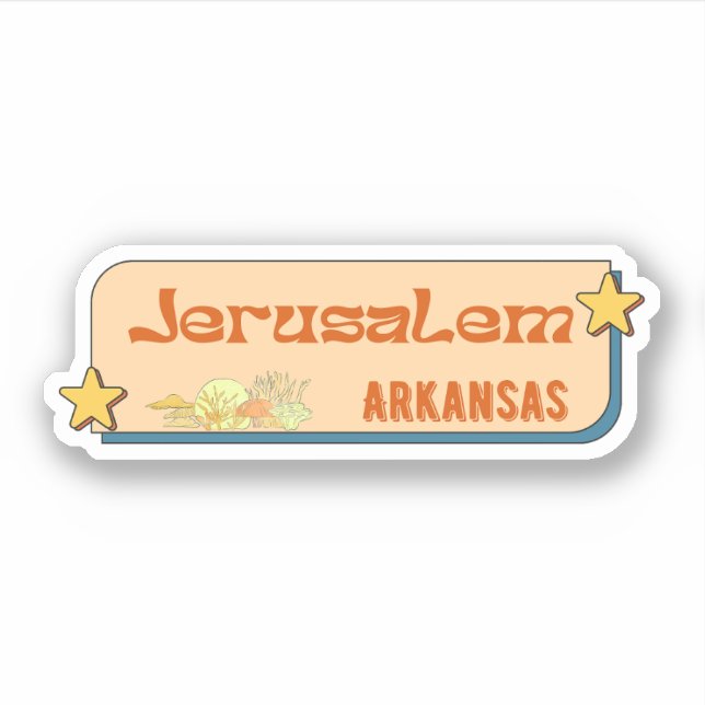 Jerusalén, Pegatina de Arkansas (Anverso)