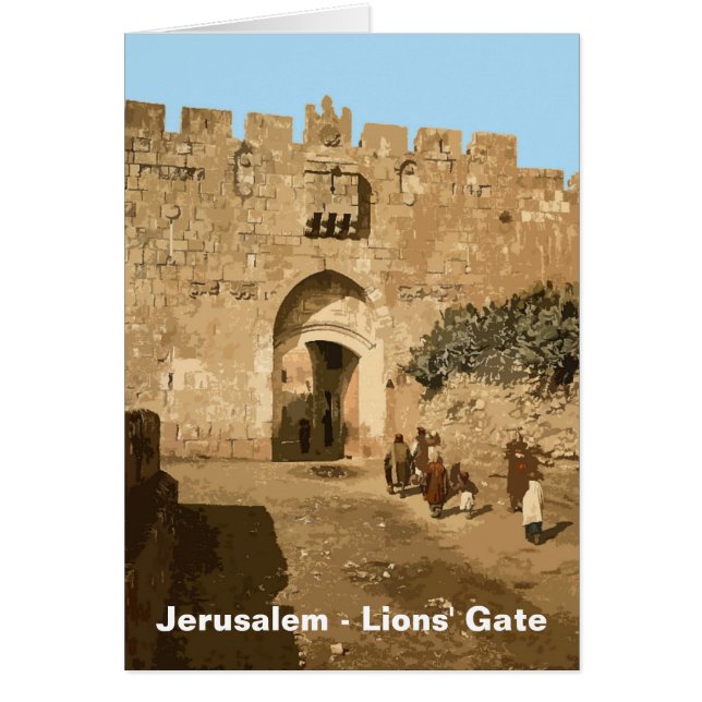 Jerusalén: Puerta de los Leones (Frente)